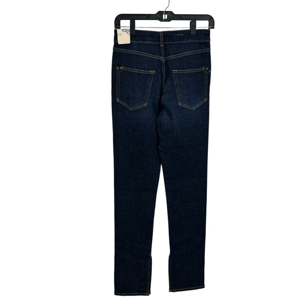 NWT Pilcro Ultra High Rise Five Pocket The Split Straight Denim Jeans Womens 26 - Picture 8 of 12